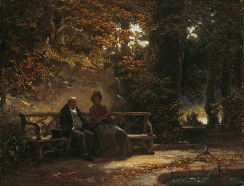 Ausruhende Spaziergänger - Carl Spitzweg
