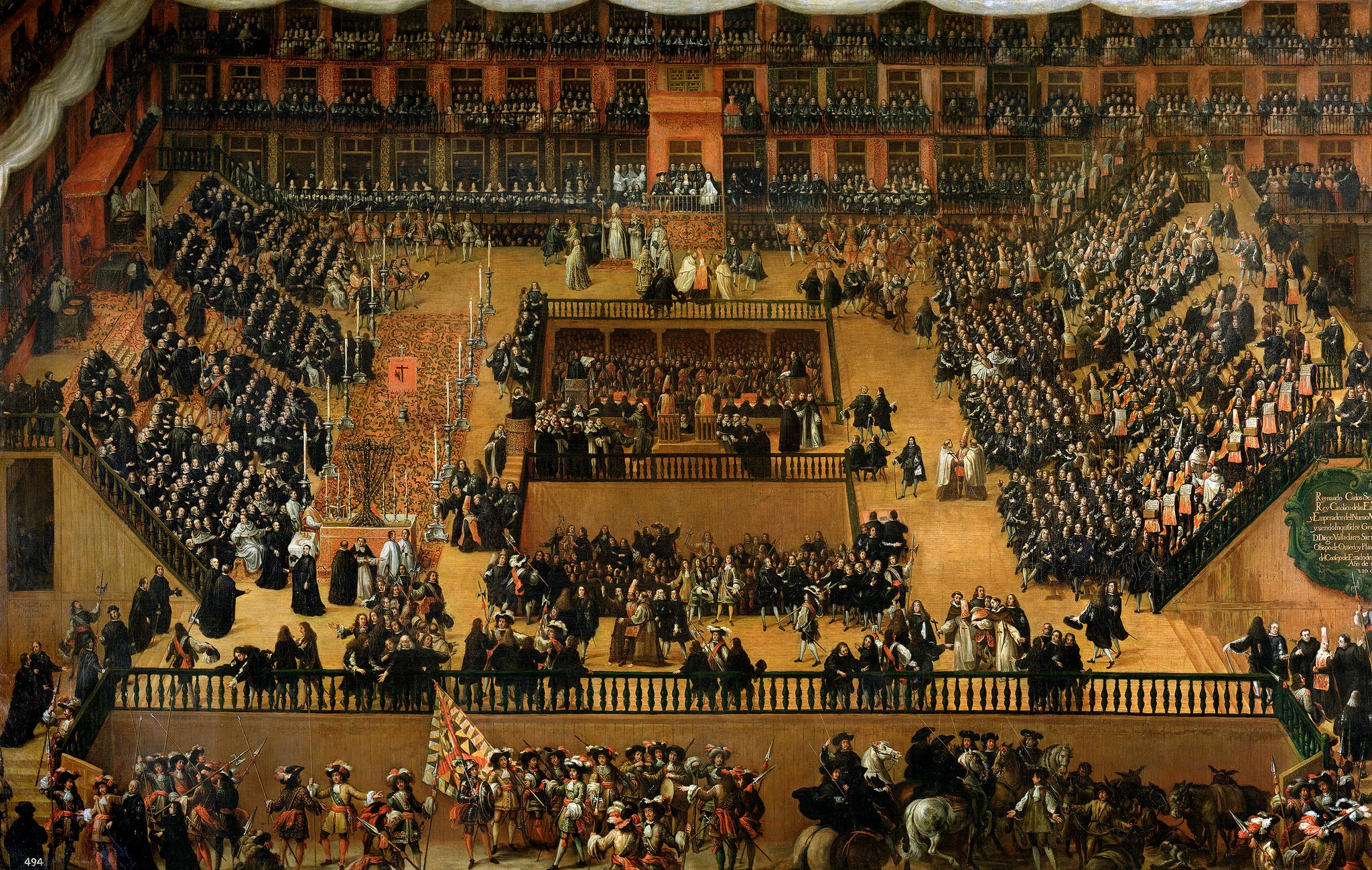Auto-dafé sur la Plaza Mayor, Madrid - Francisco Rizi