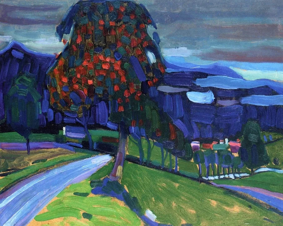 Automne à Murnau - Vassily Kandinsky image 1 reproduction artisanale de tableau