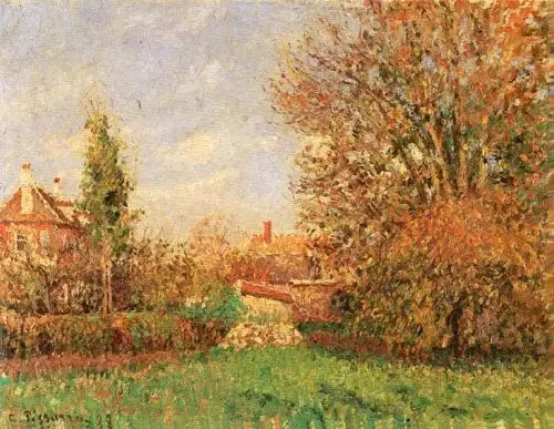 Automne dans le pré à Éragny - Camille Pissarro