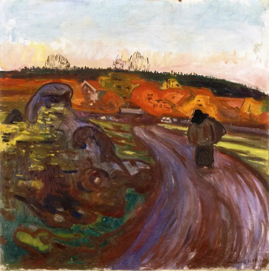 Automne - Edvard Munch image 1 reproduction artisanale de tableau