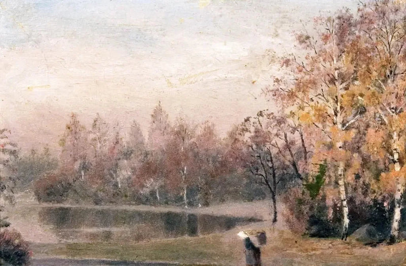 Automne en forêt - Edvard Munch