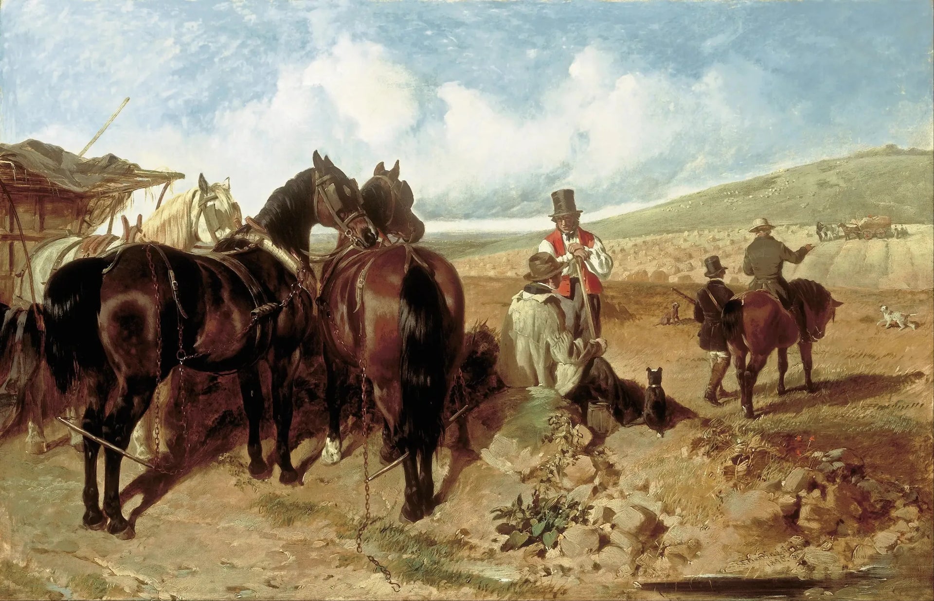 Automne - John Frederick Herring, Sr. image 1 copie de tableau peinte à la main