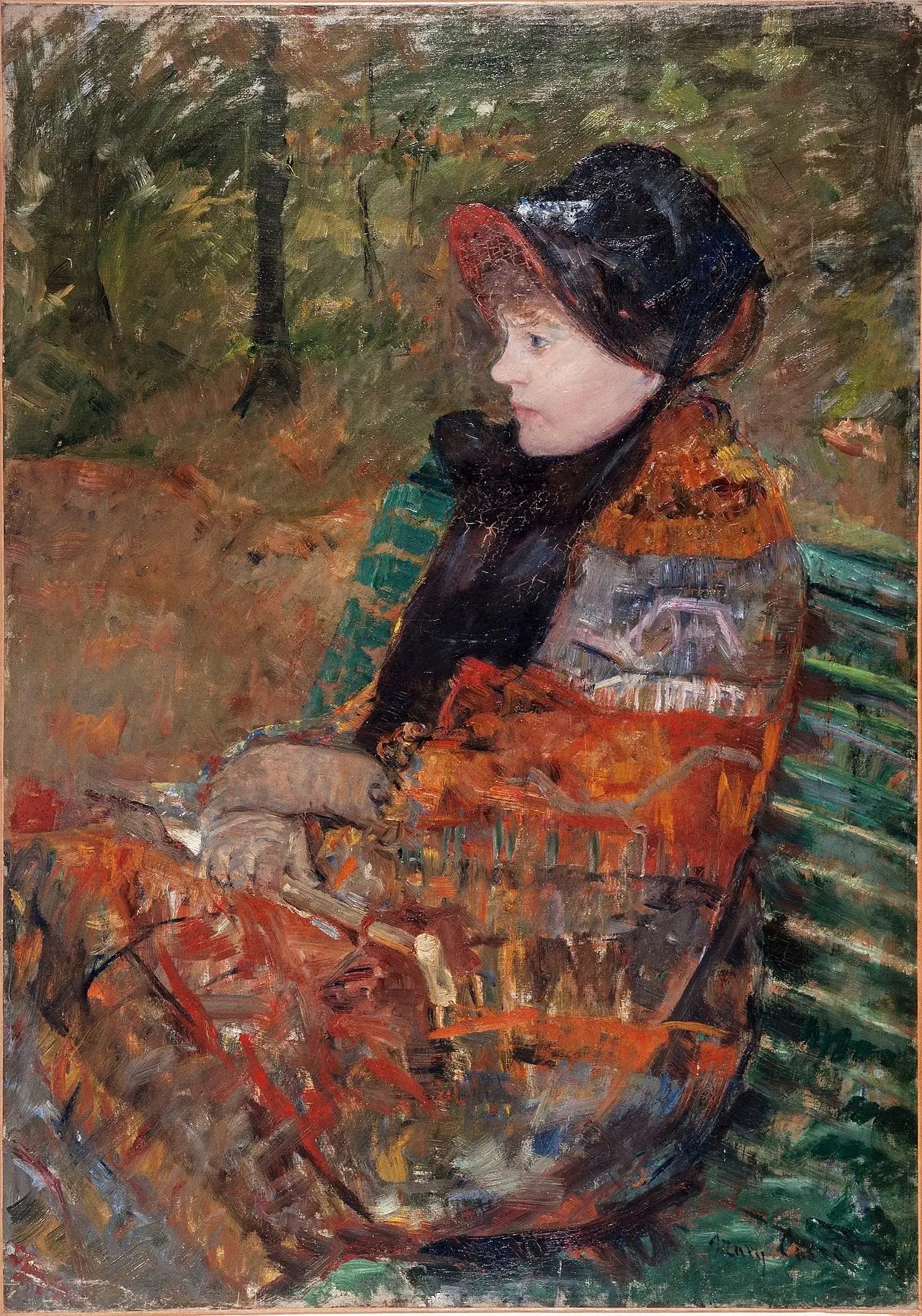 Automne, portrait de Lydia Cassatt - Mary Cassatt image 1 copie peinte à la main à l’huile