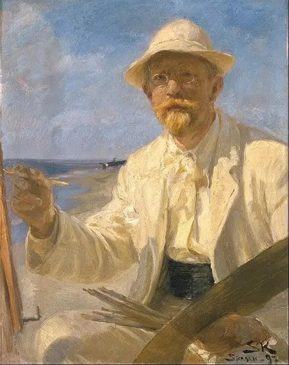 Autoportrait, 1897 - Peder Severin Krøyer image 1 copie peinte à la main à l’huile