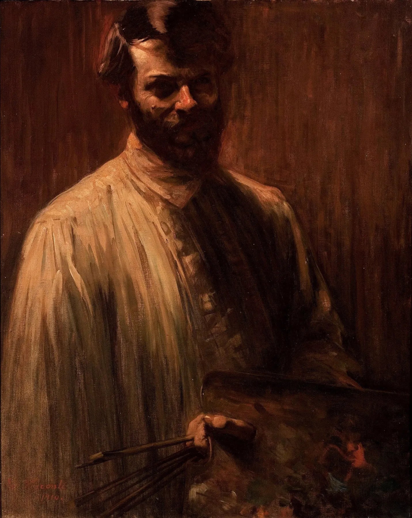 Autoportrait 1910 - Eliseu Visconti image 1 copie peinte à la main à l’huile