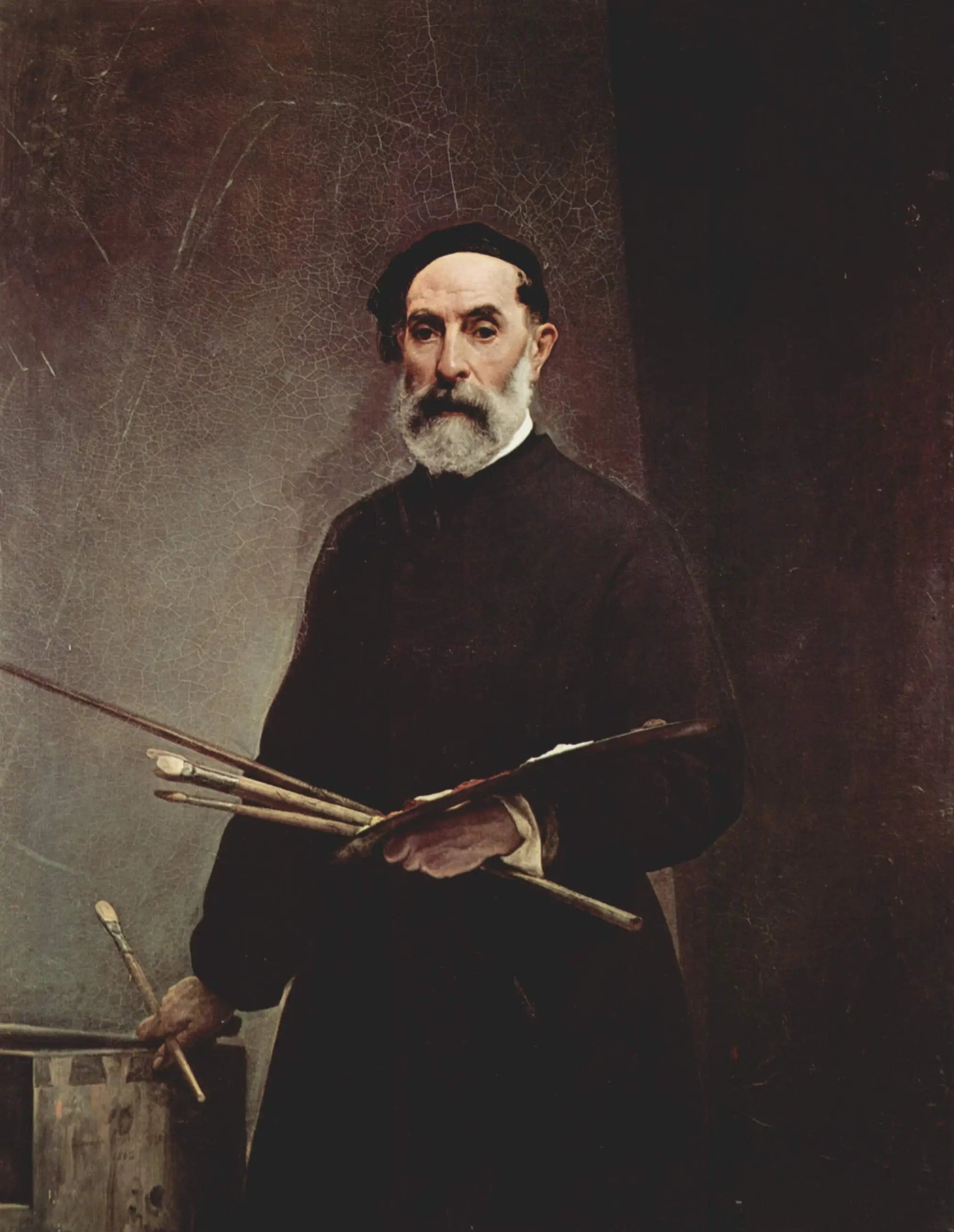 Autoportrait à 69 ans - Francesco Hayez image 1 reproduction réalisée par Alpha Reproduction