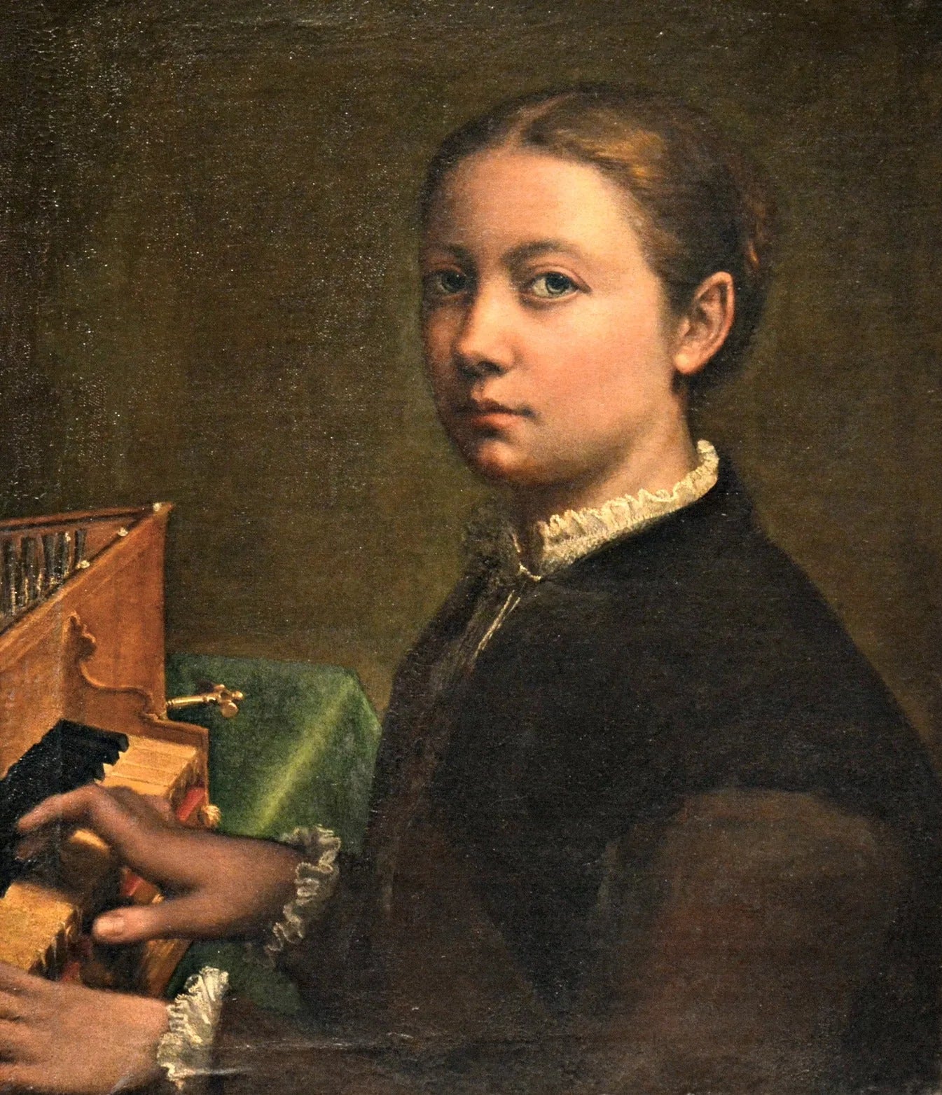 Autoportrait à l'épinette - Sofonisba Anguissola image 1 reproduction d’œuvre d’art à l’huile