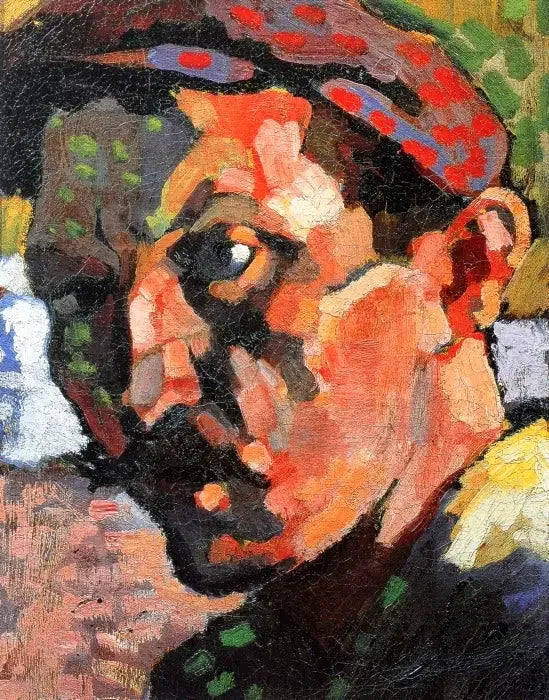 Autoportrait à la casquette - André Derain image 1 reproduction artisanale de tableau