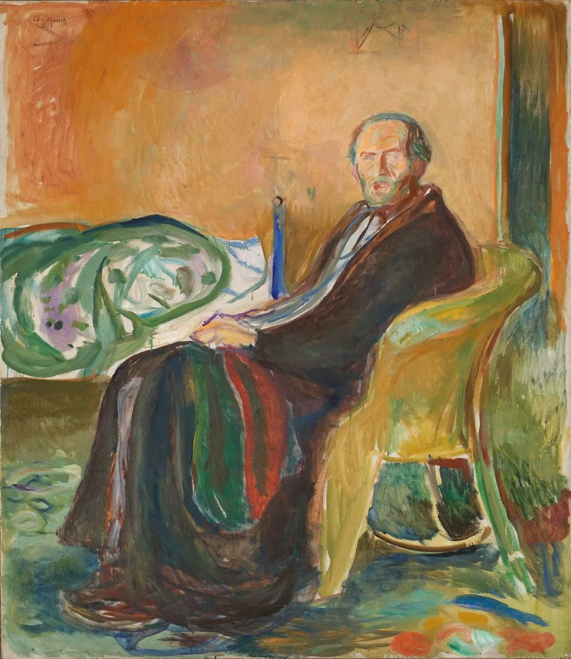 Autoportrait à la grippe espagnole - Edvard Munch
