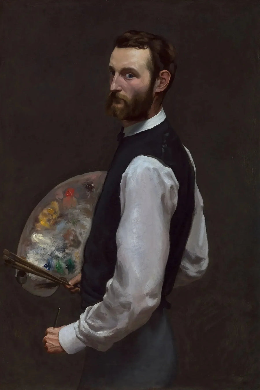 Autoportrait à la palette - Frédéric Bazille