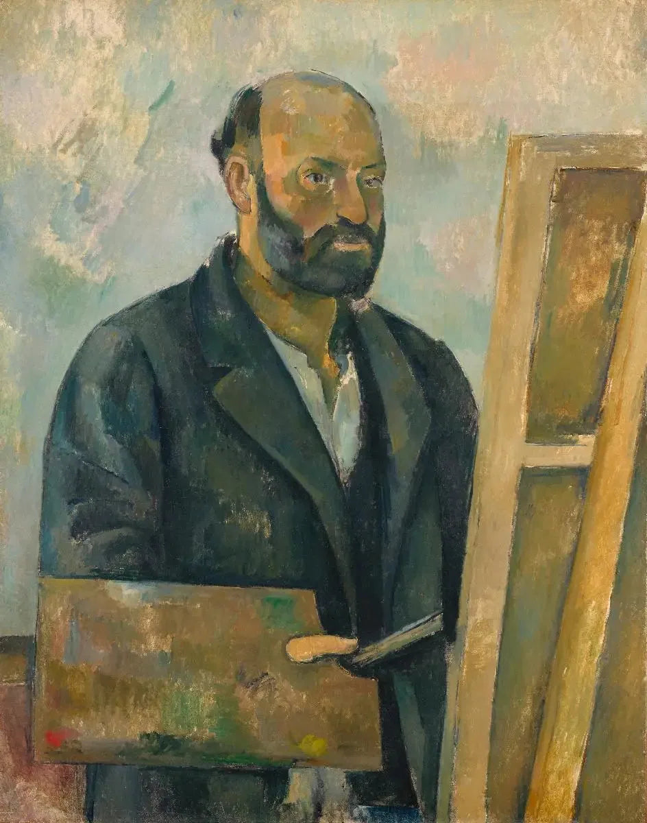 Autoportrait à la palette - Paul Cézanne image 1 copie de tableau peinte à la main