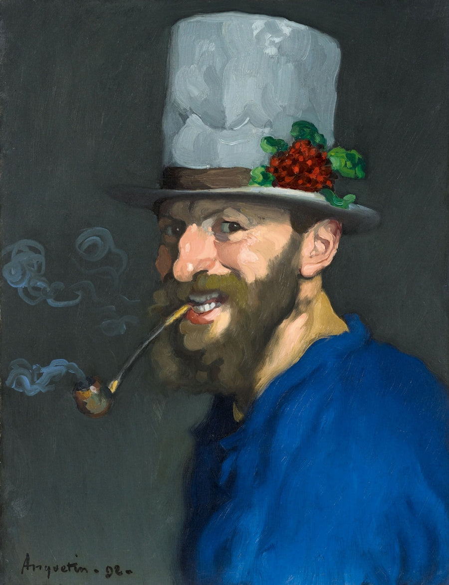 Autoportrait à la pipe - Louis Anquetin image 1 tableau peint à l’huile sur toile