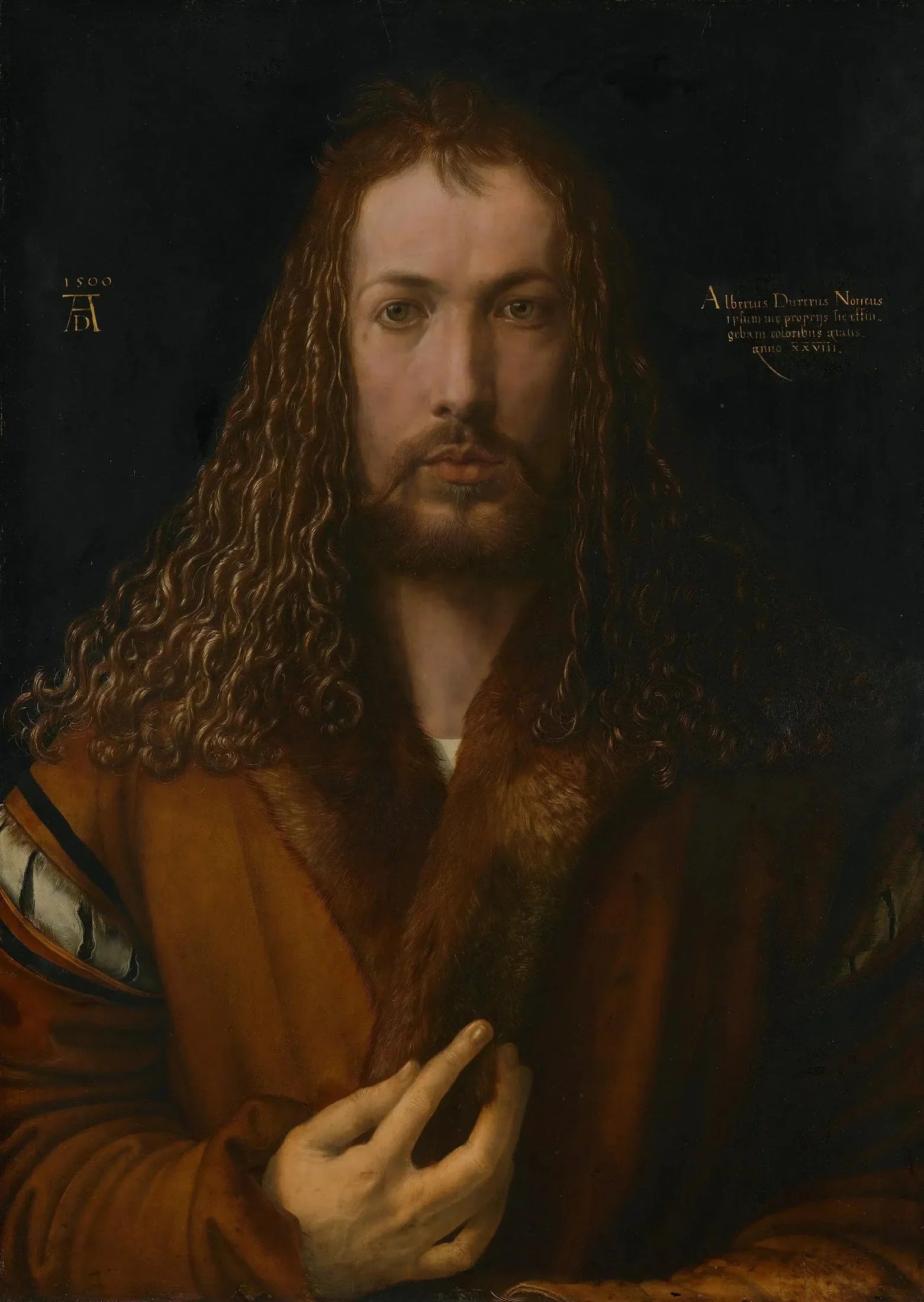 Autoportrait - Albrecht Dürer image 1 copie peinte à la main à l’huile