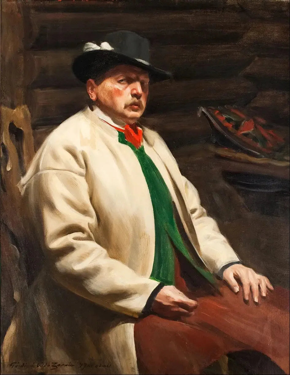 Autoportrait - Anders Zorn image 1 reproduction réalisée par Alpha Reproduction