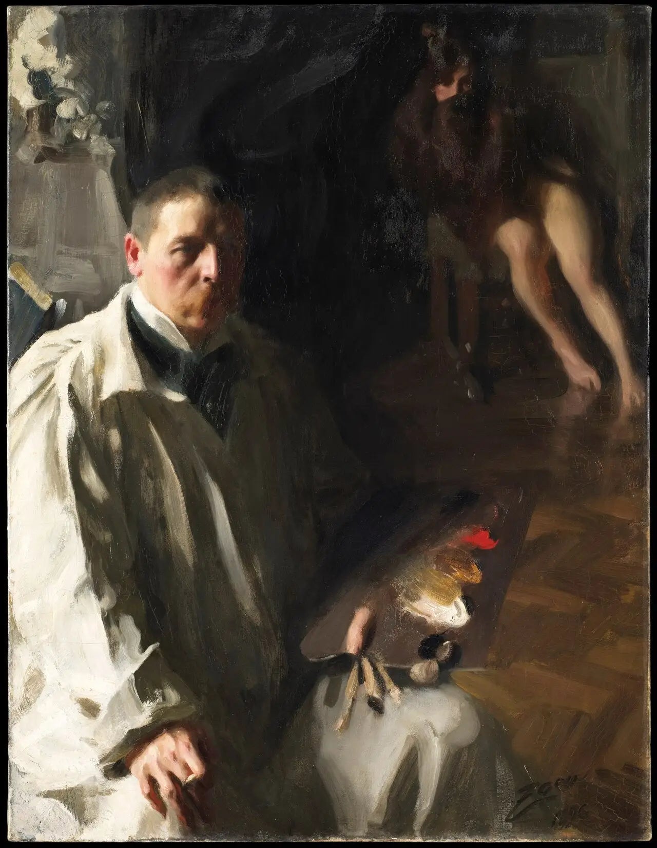 Autoportrait - Anders Zorn image 1 copie de tableau peinte à la main
