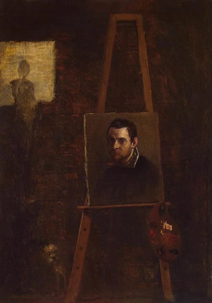 Autoportrait - Annibale Carracci image 1 reproduction de peinture à l’huile