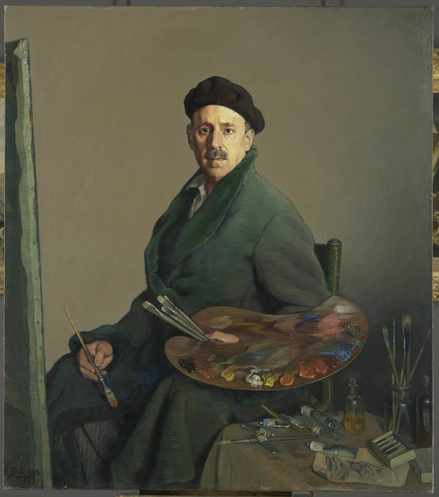 Autoportrait de l'artiste au béret basque - Ignacio Zuloaga y Zabaleta