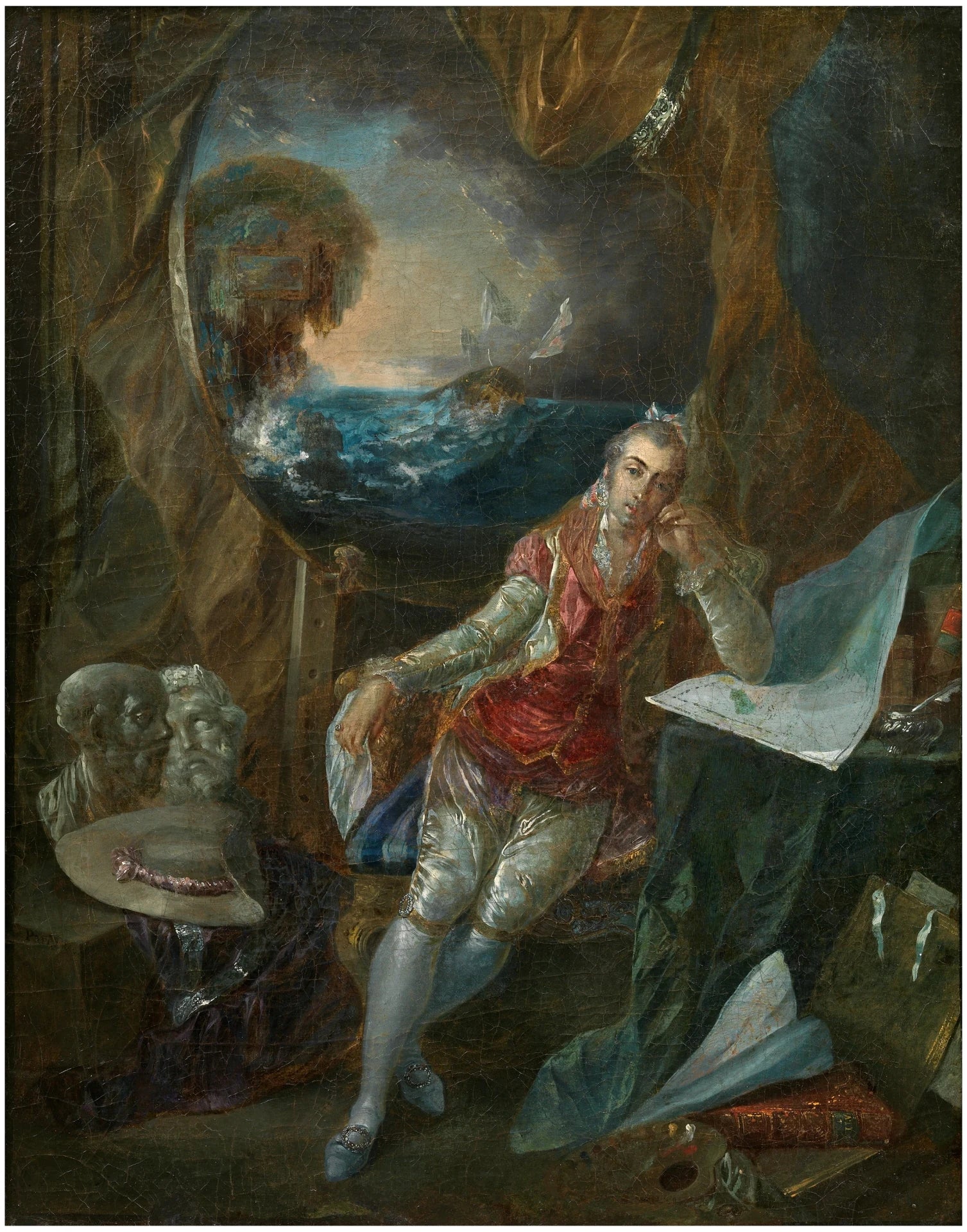 Autoportrait de l'Artiste dans son atelier - Luis Paret y Alcázar