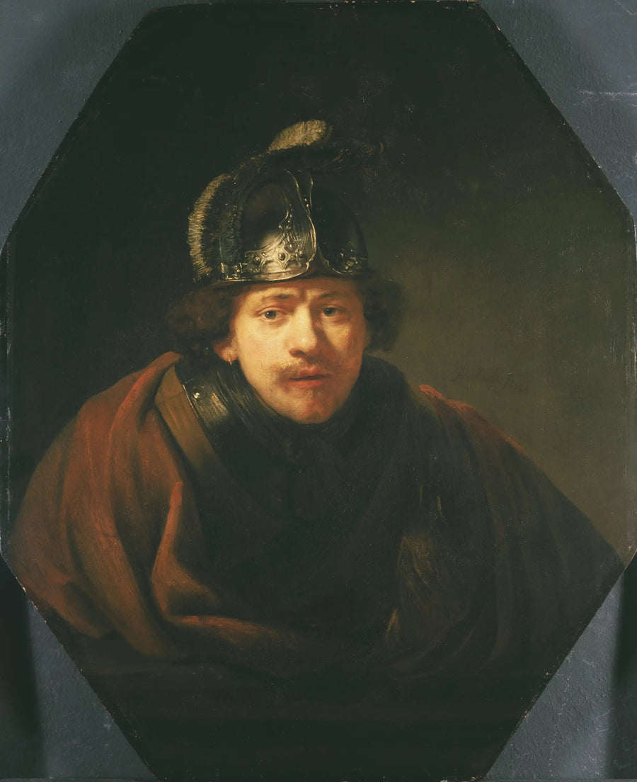 Autoportrait au casque - Rembrandt
