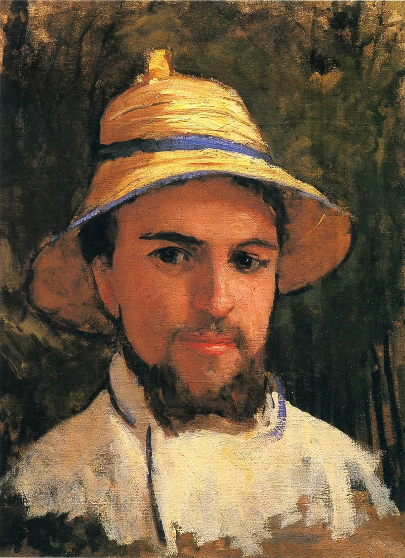 Autoportrait au chapeau de paille - Gustave Caillebotte