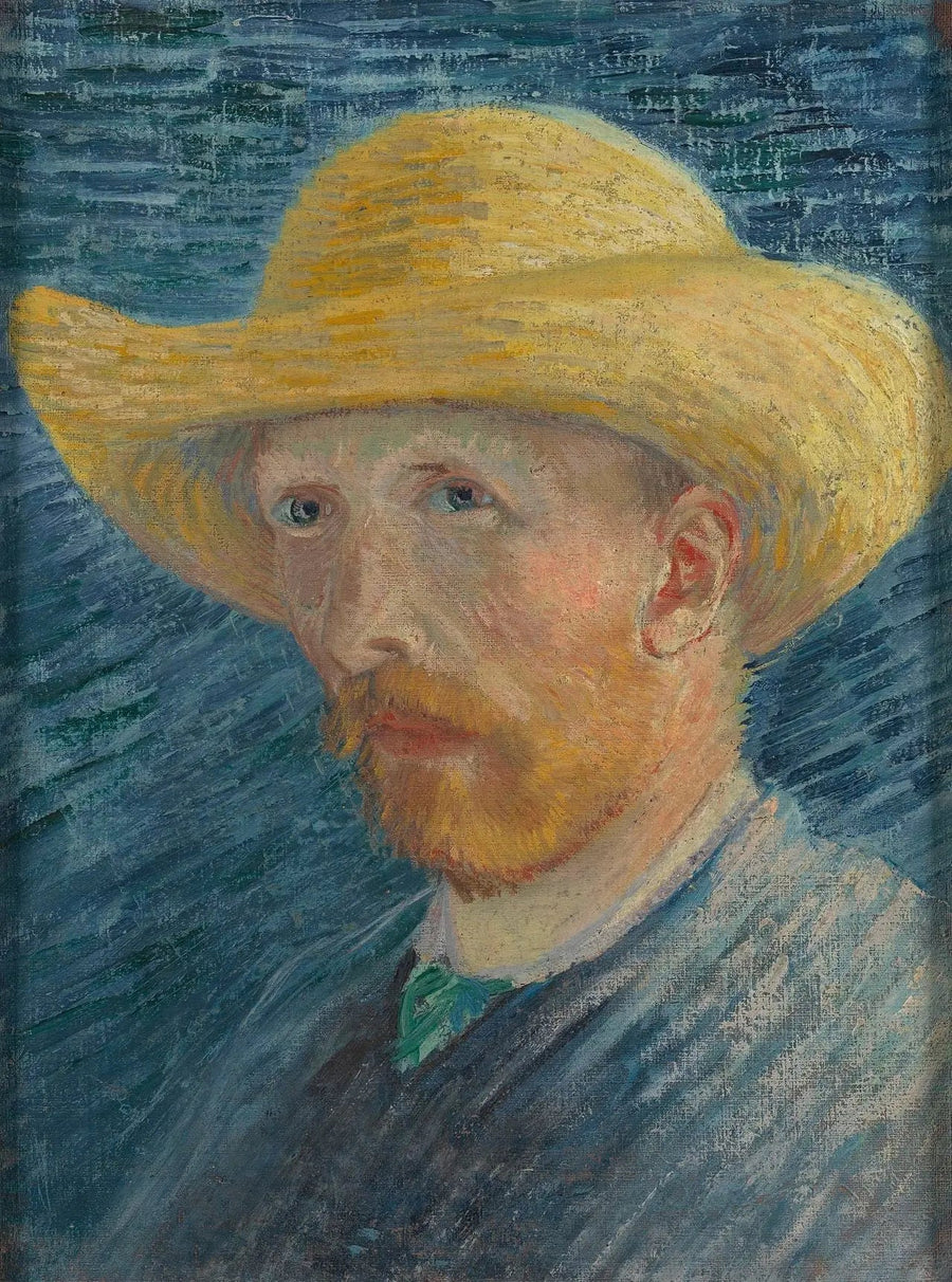 Autoportrait au chapeau de paille - Vincent van Gogh