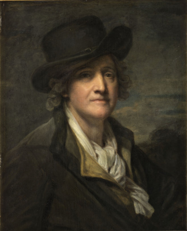 Autoportrait au chapeau - Jean-Baptiste Greuze image 1 reproduction de peinture à l’huile