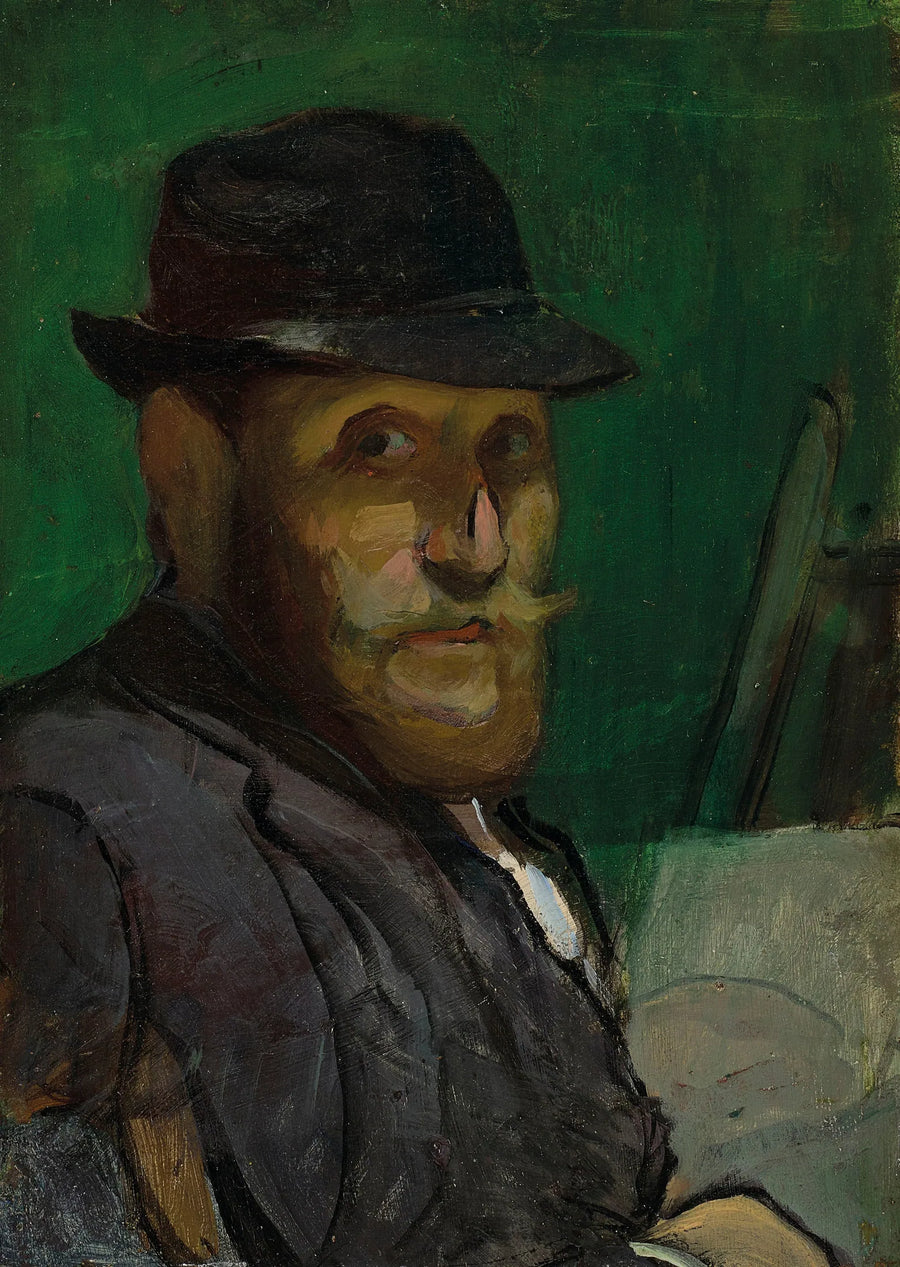 Autoportrait au chevalet - Louis Anquetin image 1 tableau peint à l’huile sur toile
