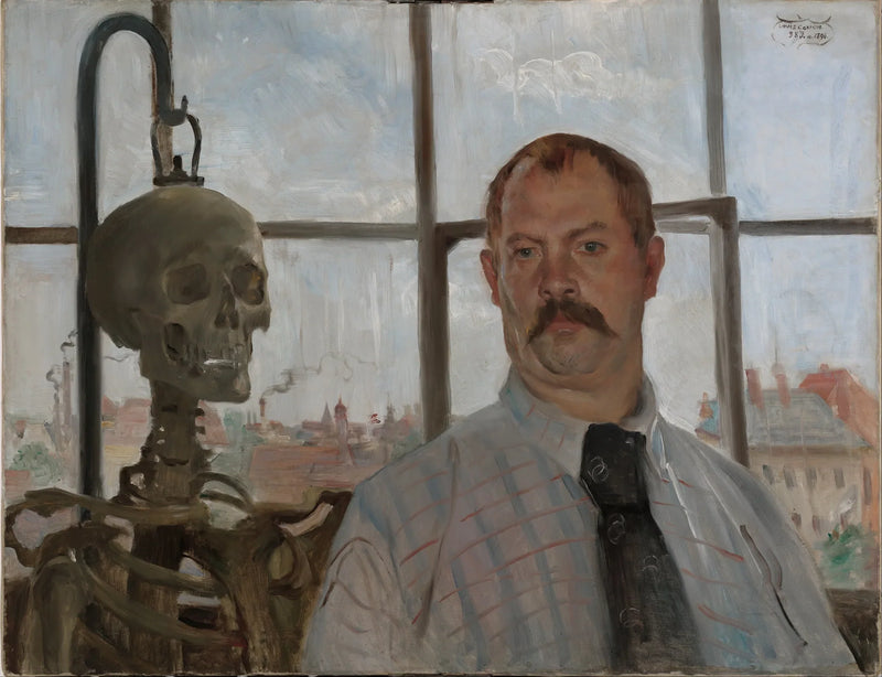Autoportrait au squelette - Lovis Corinth