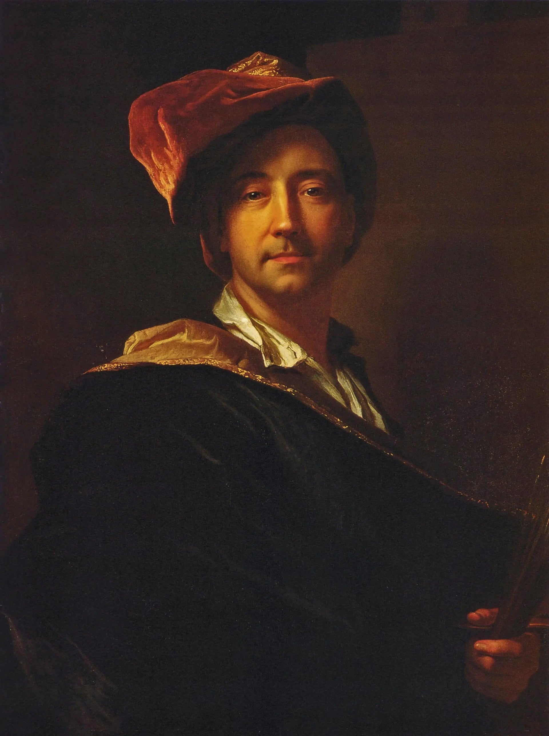 Autoportrait au turban - Hyacinthe Rigaud image 1 tableau peint à l’huile sur toile