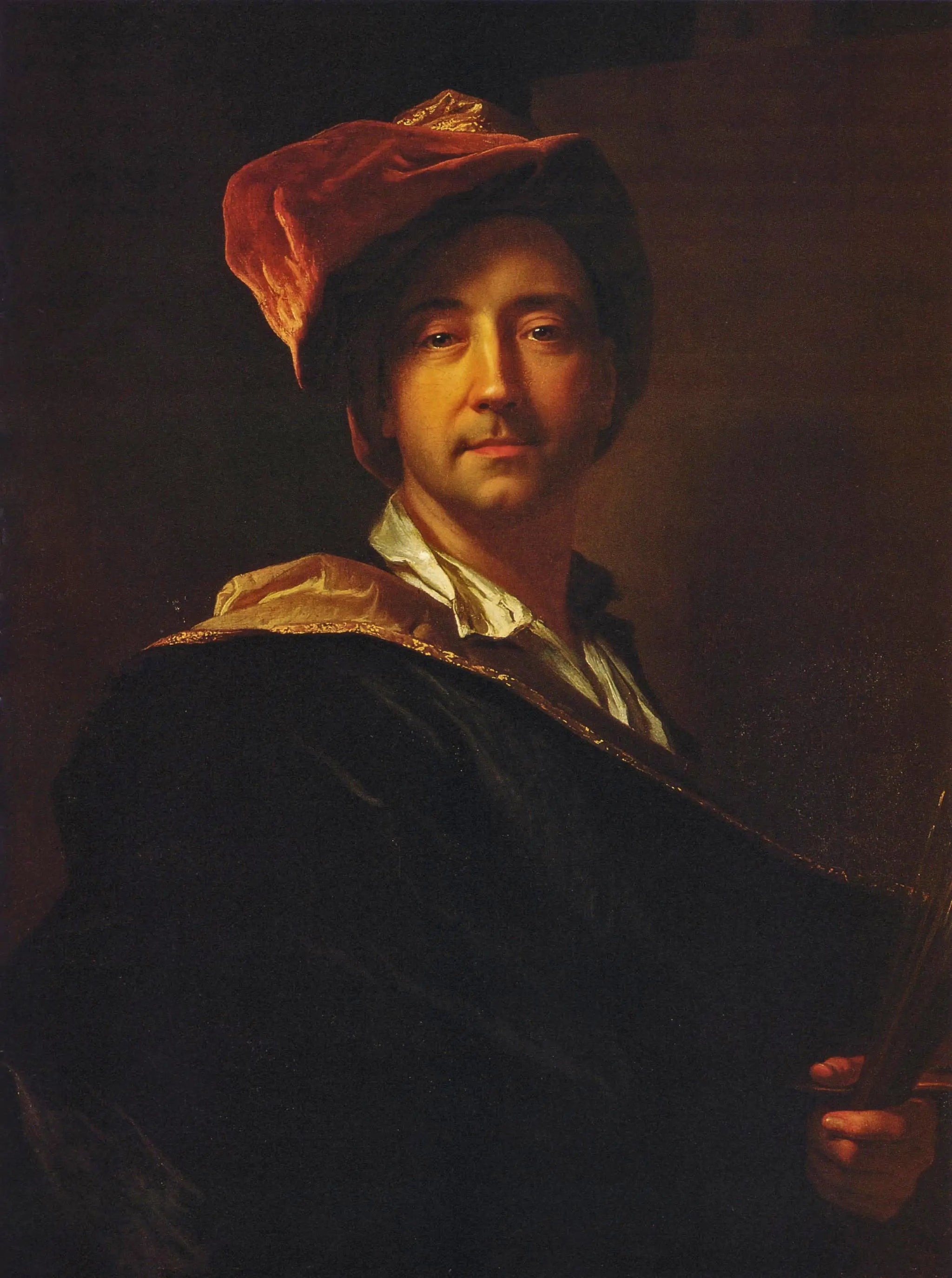 Autoportrait au turban - Hyacinthe Rigaud image 1 tableau peint à l’huile sur toile