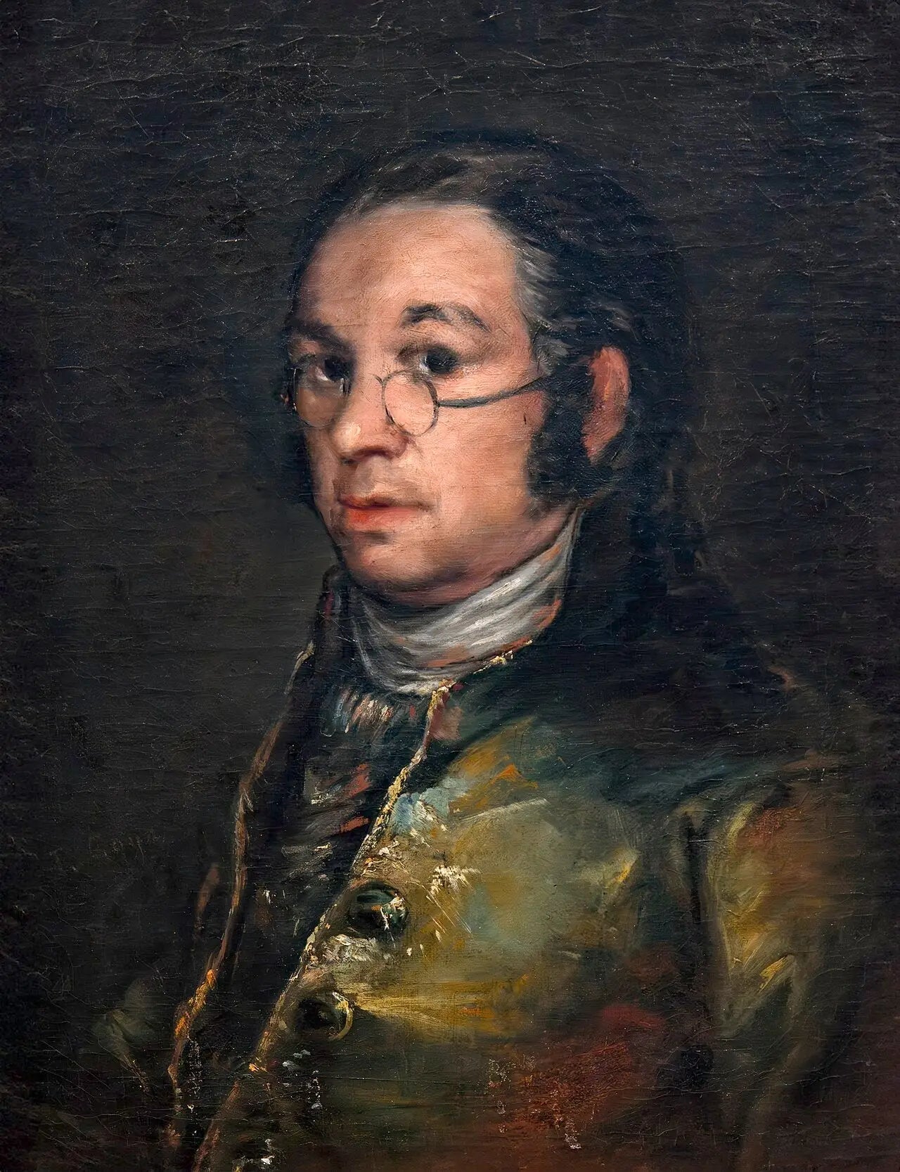 Autoportrait aux lunettes - Francisco de Goya image 1 tableau peint à l’huile sur toile