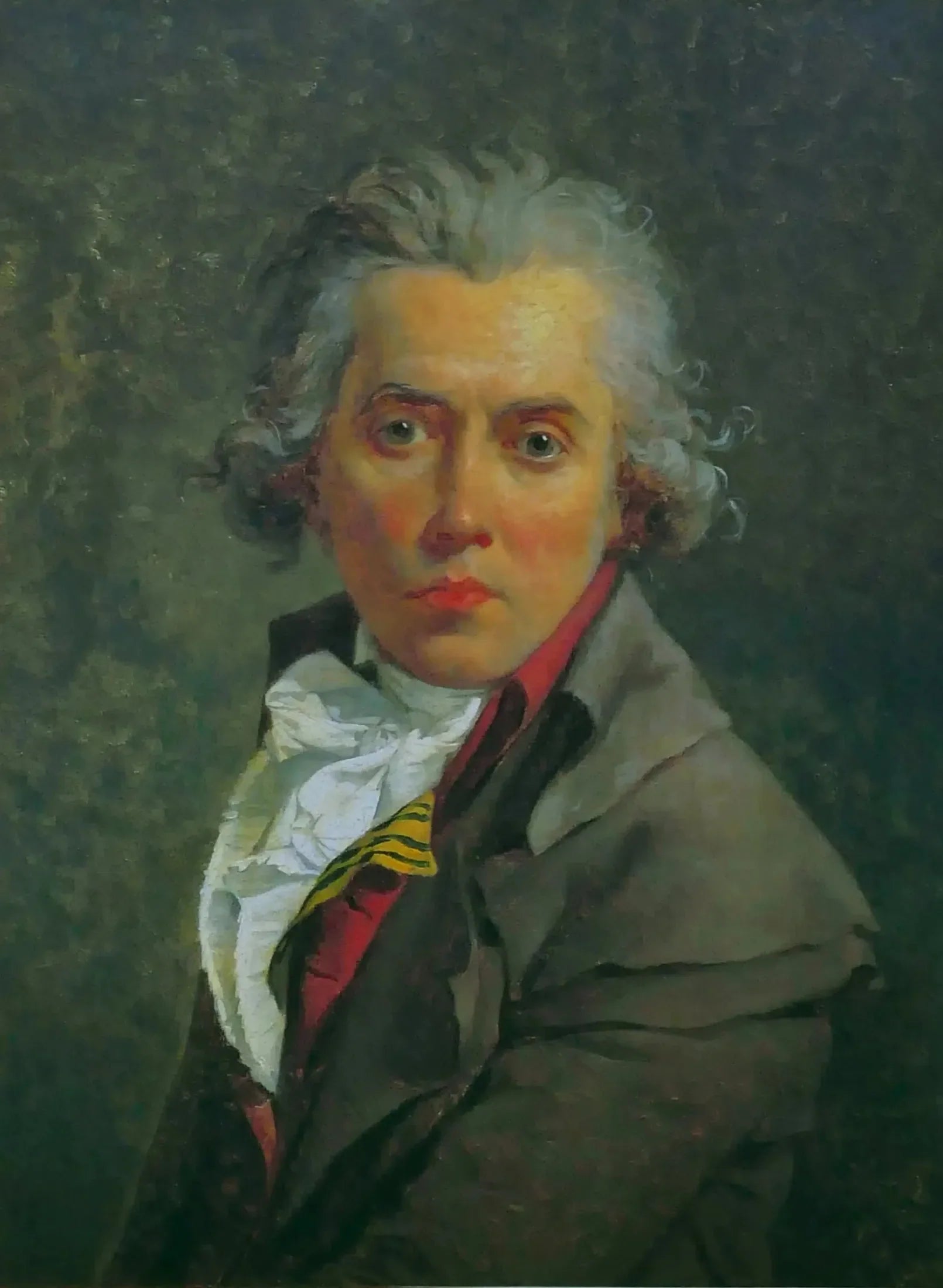 Autoportrait aux trois pinces - Jacques-Louis David image 1 reproduction artisanale de tableau