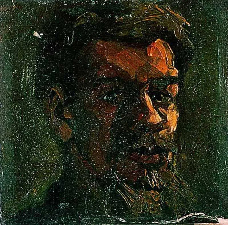 Autoportrait avec barbe - Theo van Doesburg image 1 reproduction réalisée par Alpha Reproduction