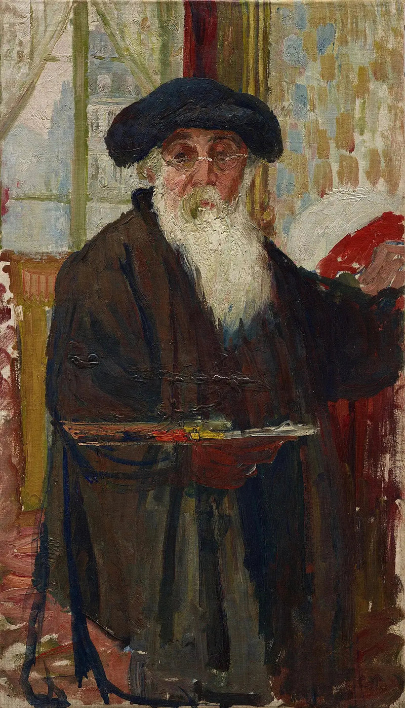 Autoportrait avec palette - Camille Pissarro