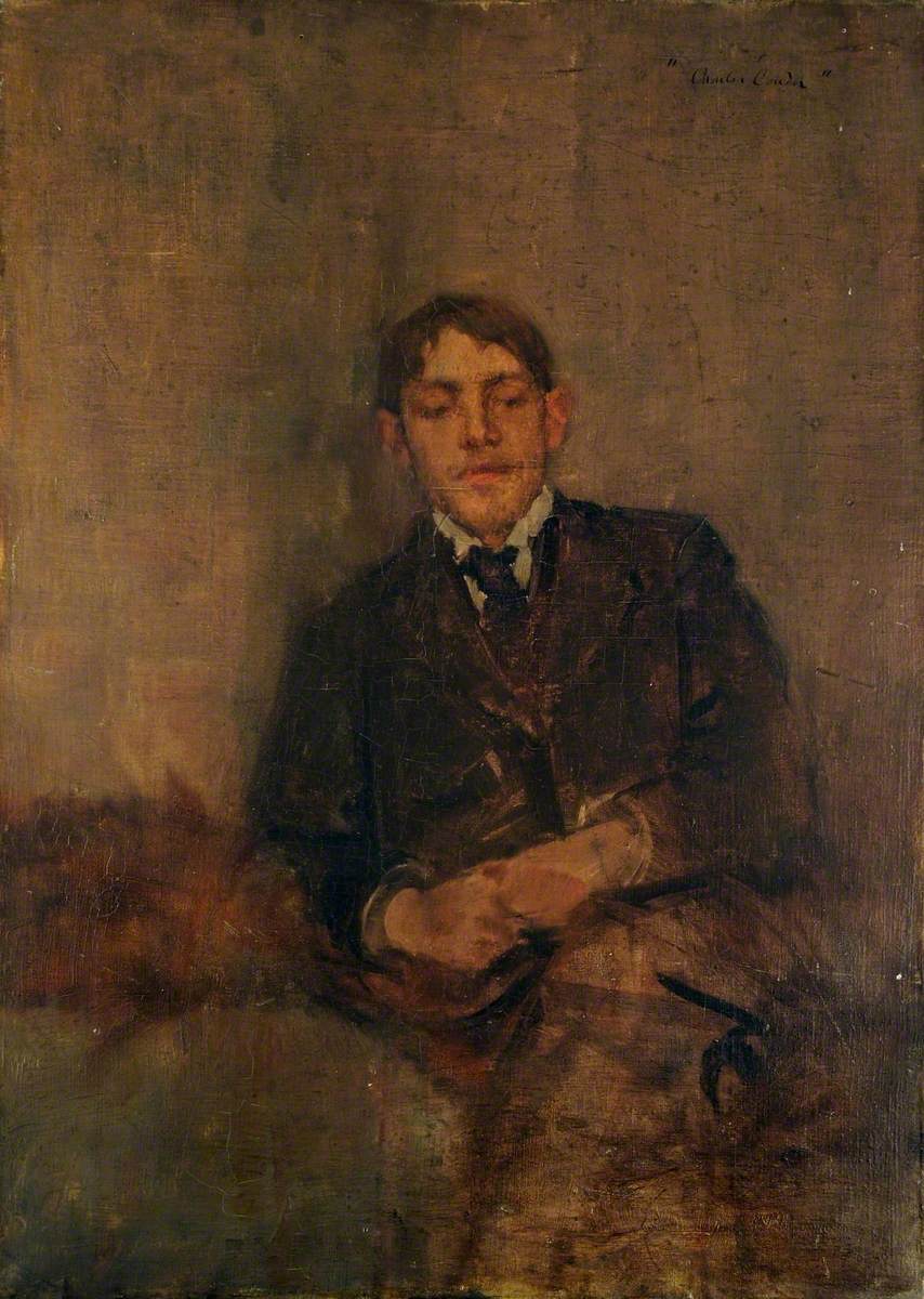 Autoportrait - Charles Conder image 1 copie peinte à la main à l’huile