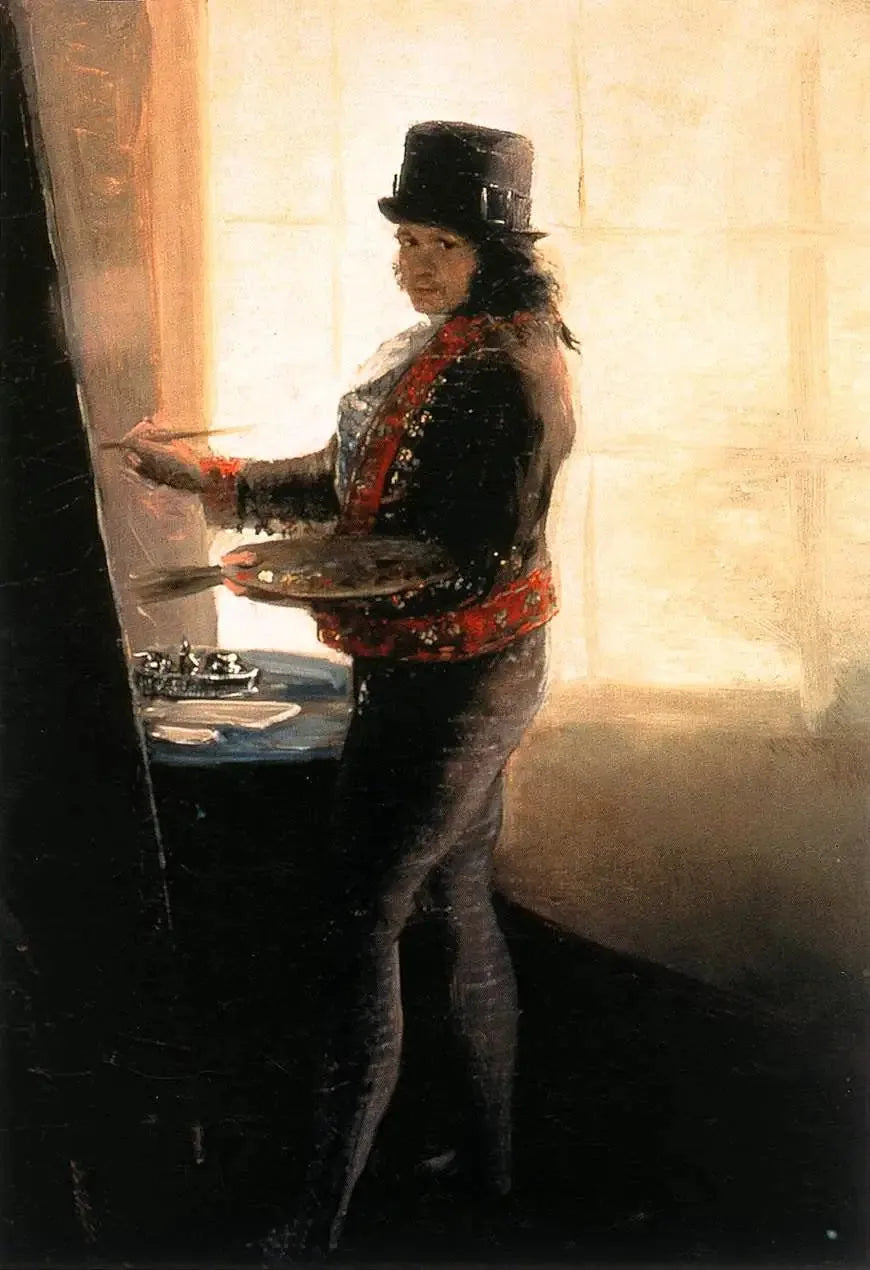 Autoportrait dans l'atelier - Francisco de Goya