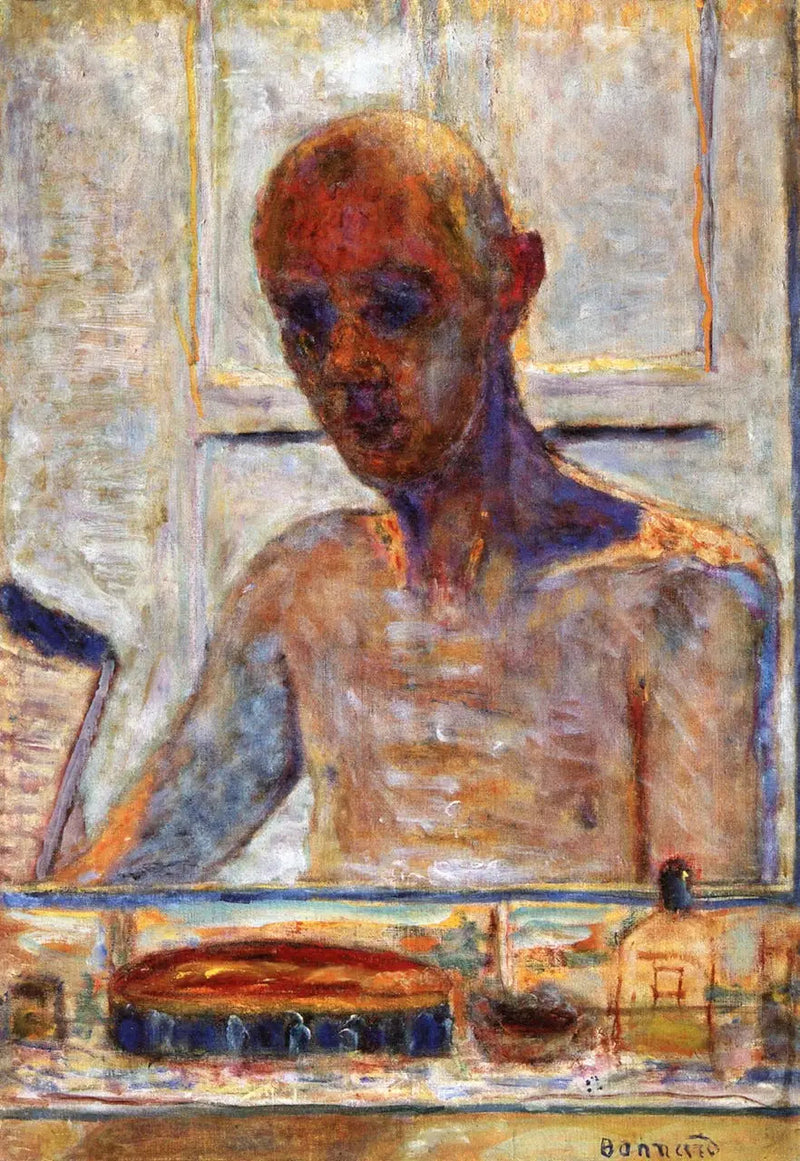 Autoportrait dans la glace du cabinet de toilette - Pierre Bonnard