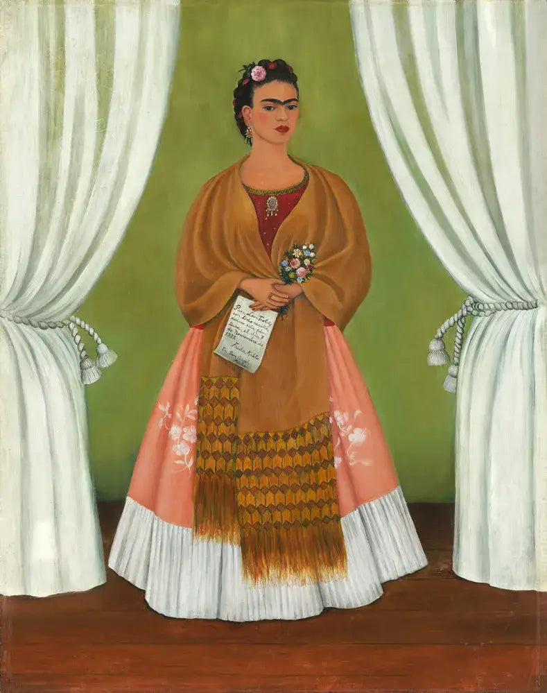 Autoportrait dédié à Léon Trotski - Frida Kahlo image 1 reproduction artisanale de tableau