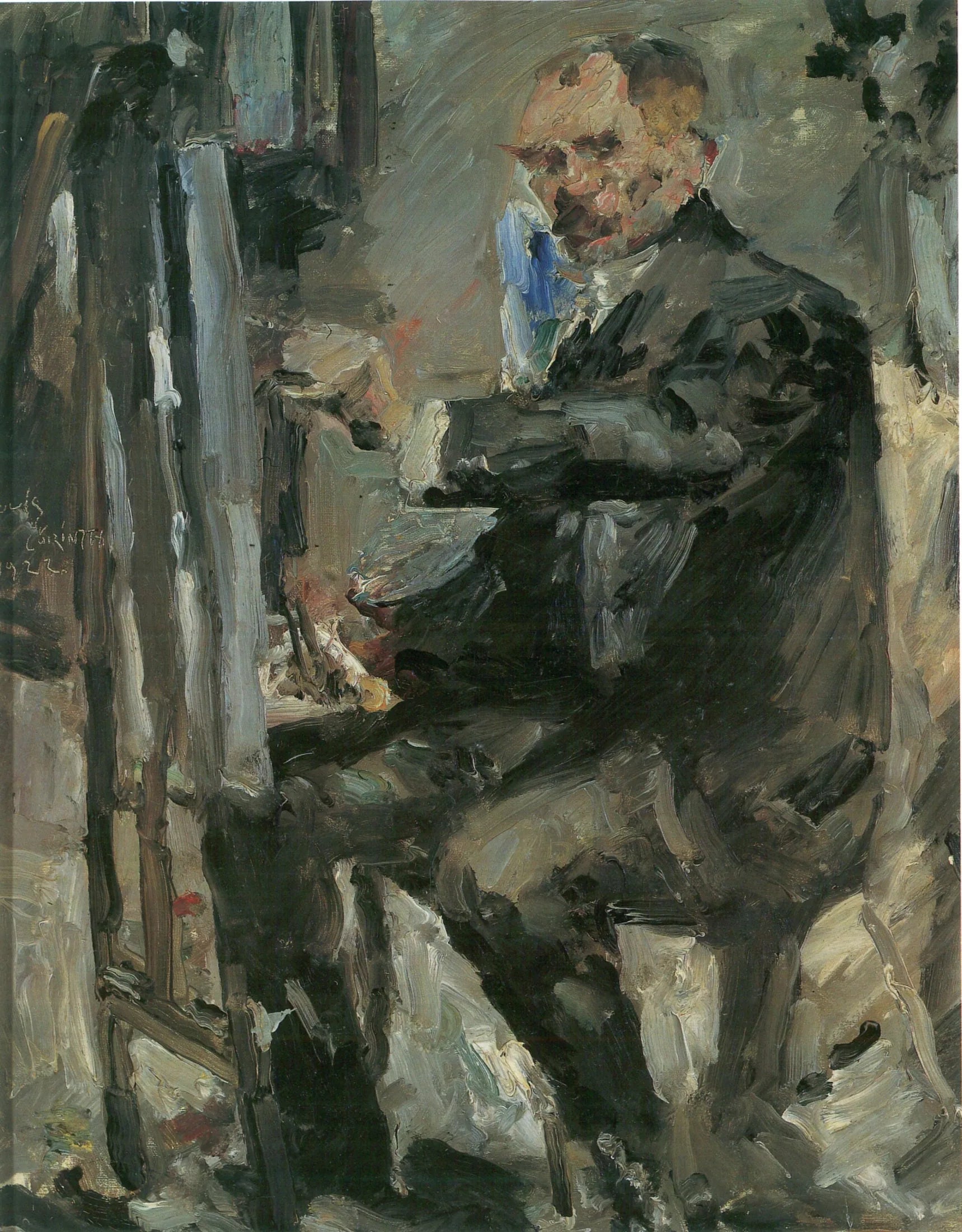 Autoportrait devant le chevalet - Lovis Corinth image 1 copie peinte à la main à l’huile