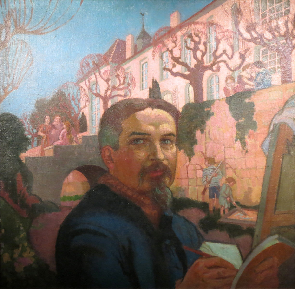 Autoportrait devant le Prieuré - Maurice Denis image 1 tableau peint à l’huile sur toile