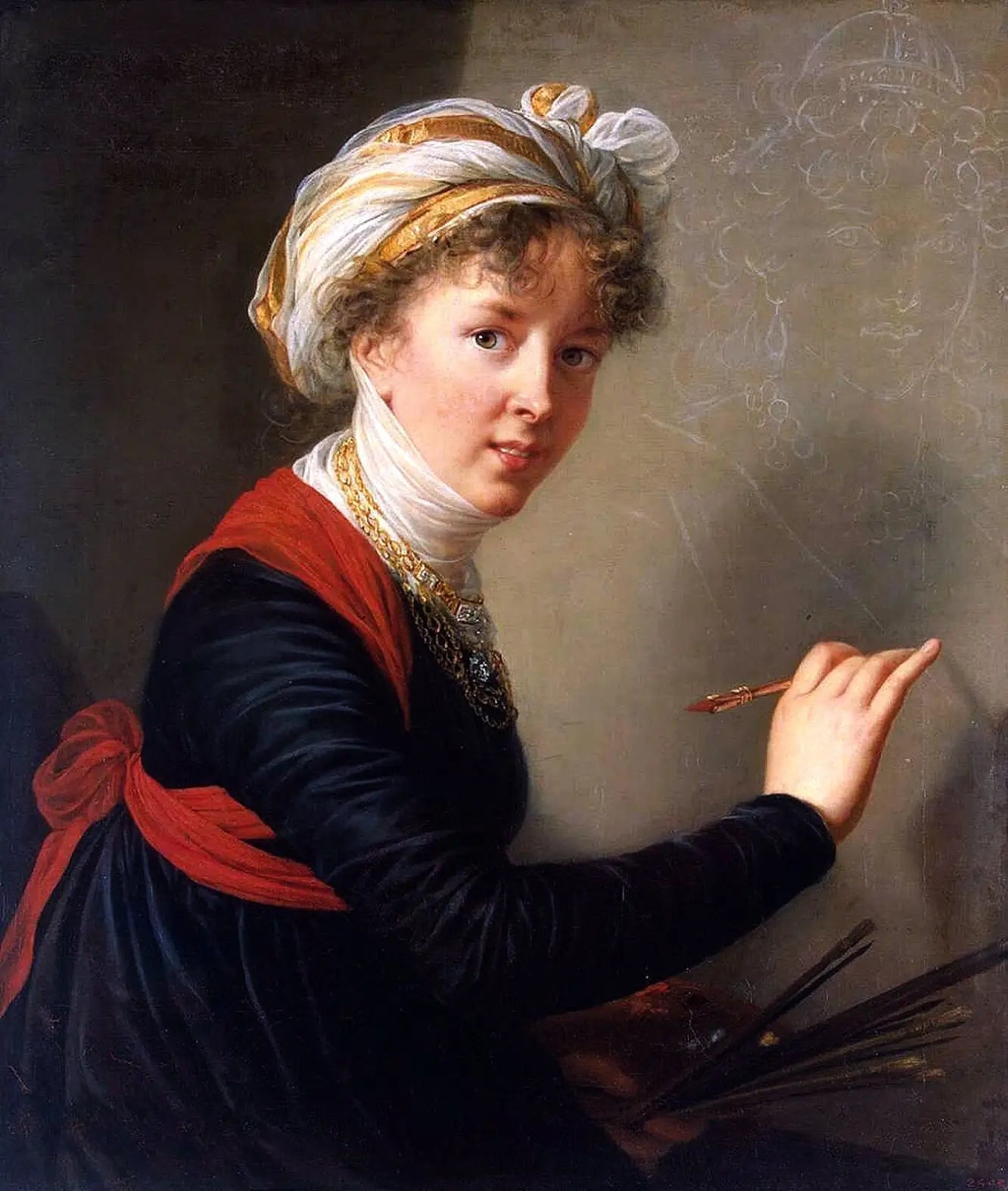 Autoportrait - Élisabeth Vigée Le Brun image 1 copie peinte à la main à l’huile