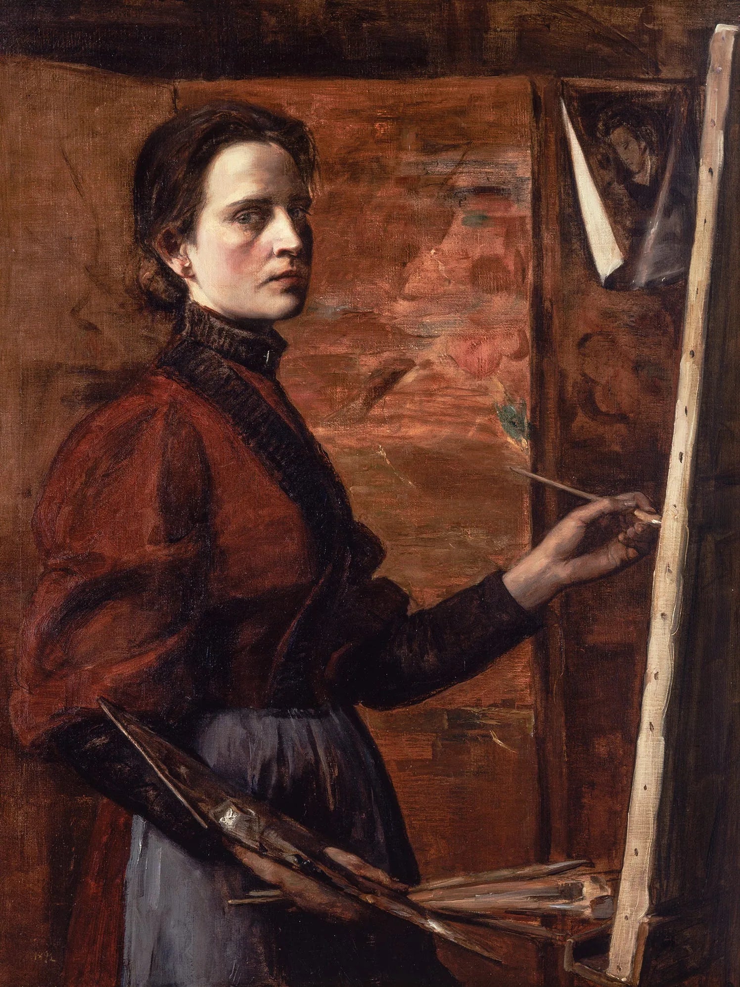 Autoportrait - Elizabeth Nourse image 1 reproduction réalisée par Alpha Reproduction