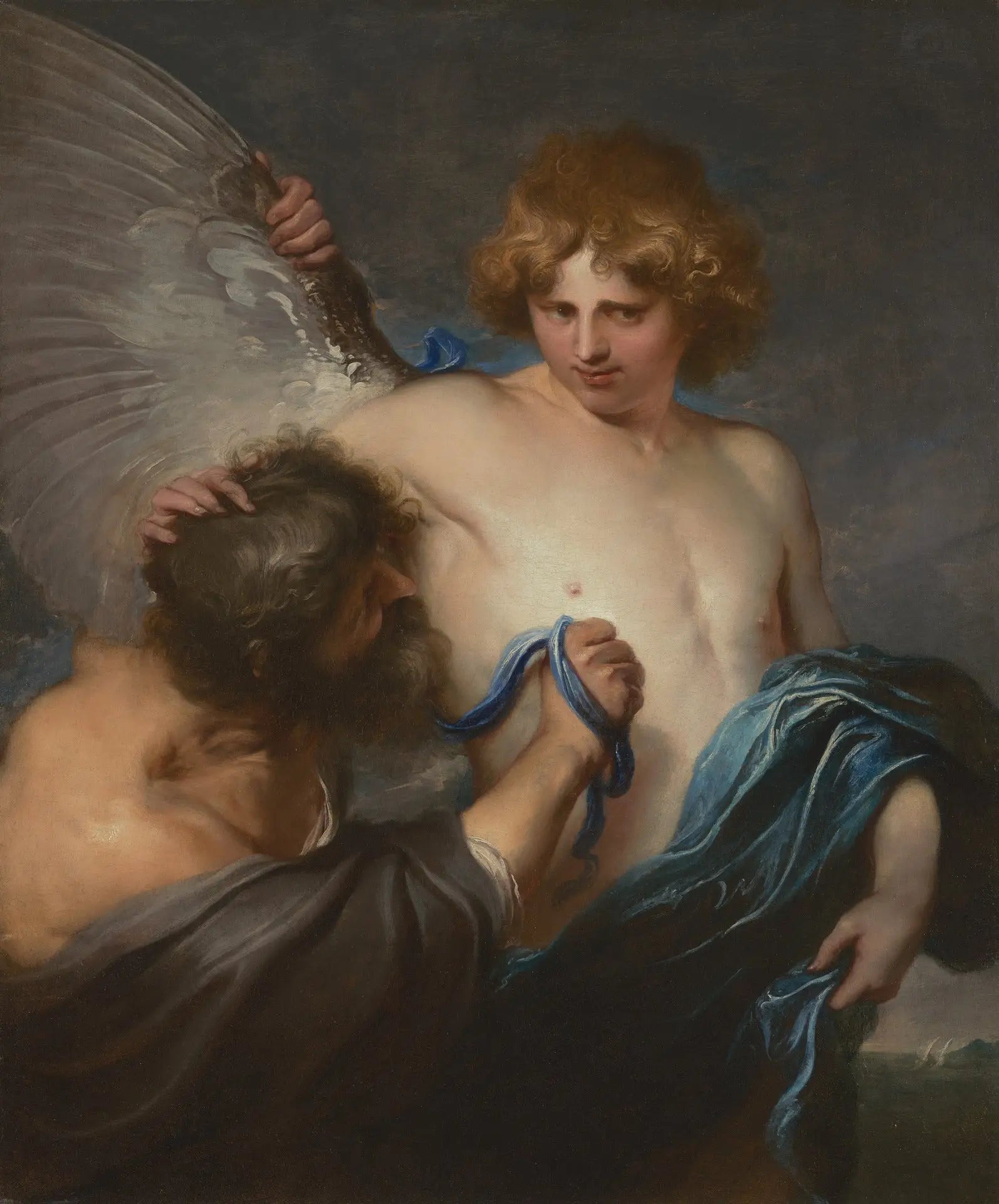 Autoportrait en Icare avec Dédale - Antoine van Dyck image 1 tableau peint à l’huile sur toile