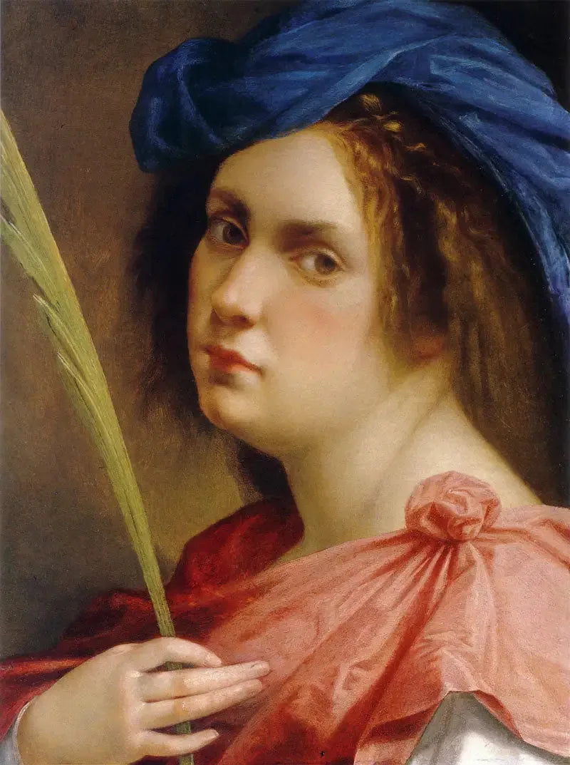 Autoportrait en martyre - Artemisia Gentileschi image 1 copie peinte à la main à l’huile
