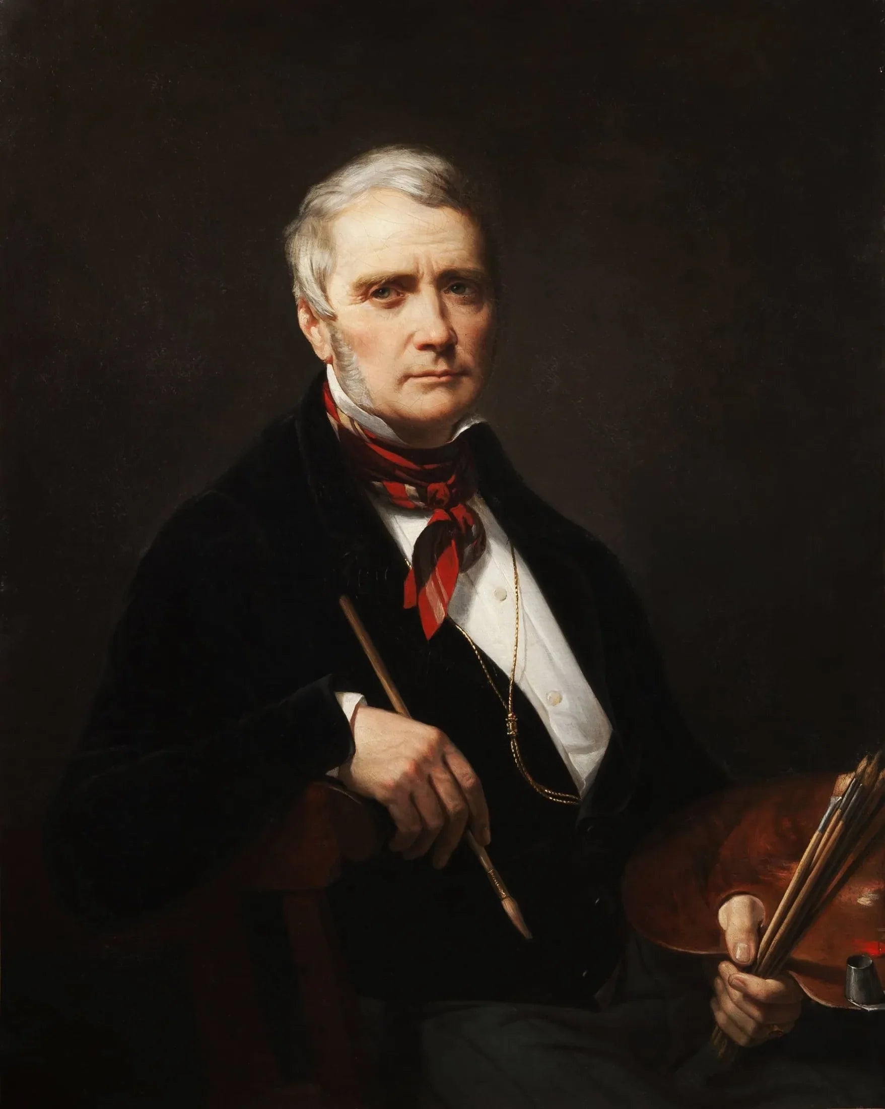 Autoportrait en peintre - Merry-Joseph Blondel image 1 tableau peint à l’huile sur toile
