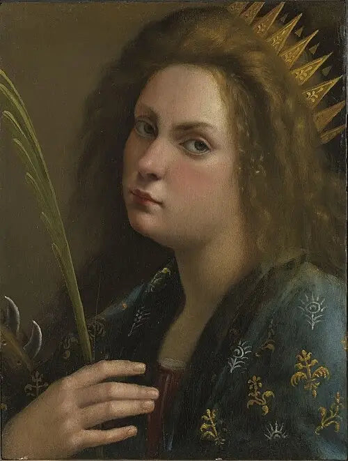 Autoportrait en sainte Catherine d'Alexandrie - Artemisia Gentileschi image 1 tableau peint à l’huile sur toile