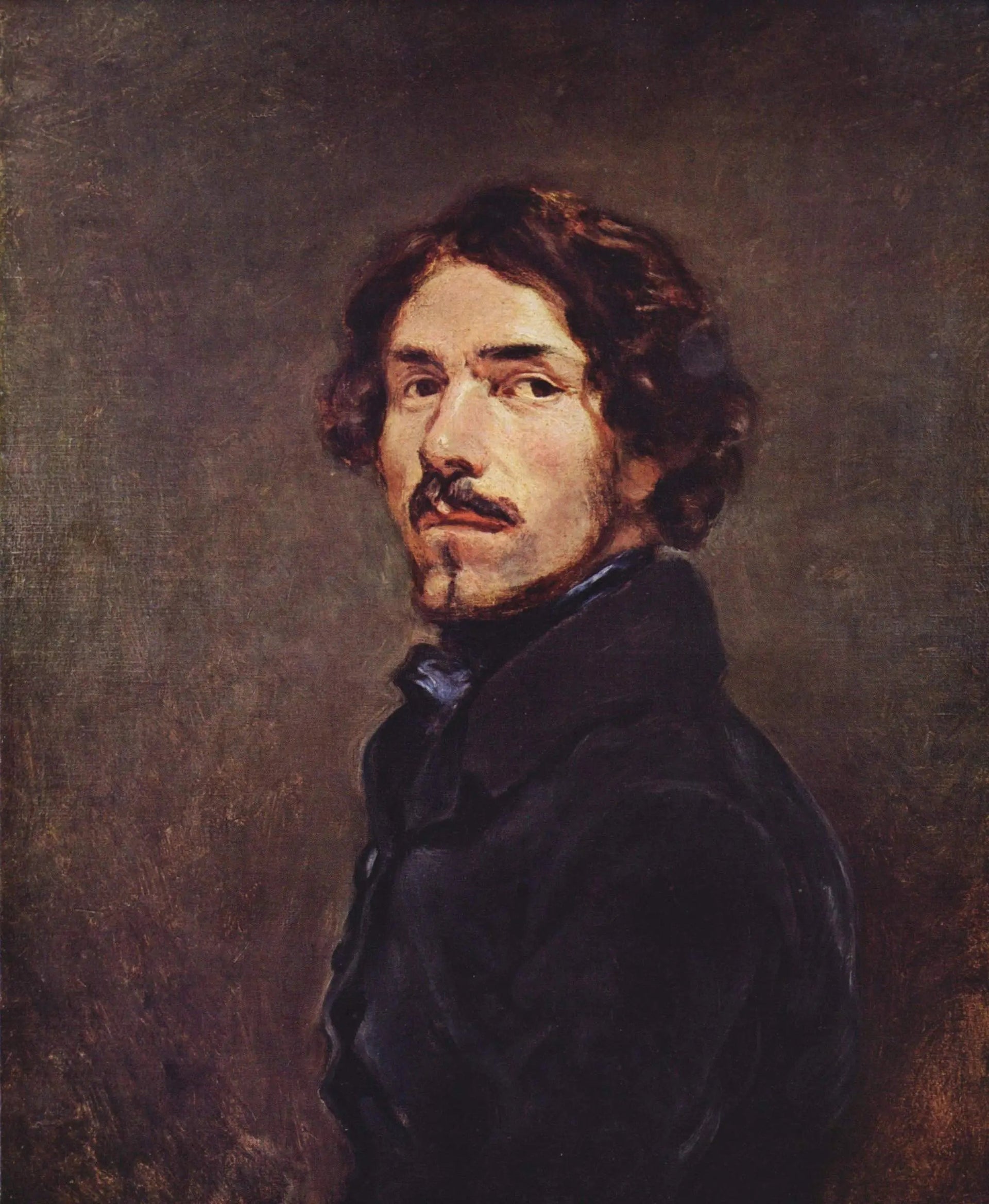 Autoportrait - Eugène Delacroix image 1 tableau peint à l’huile sur toile