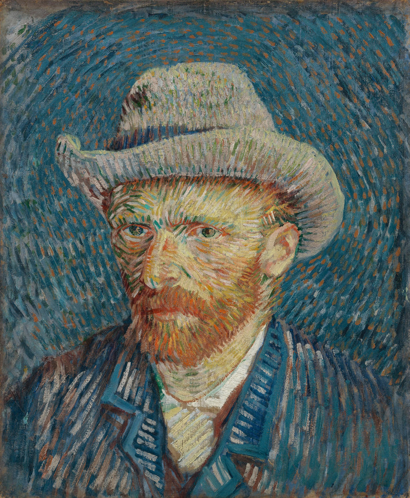 Autoportrait au chapeau de feutre gris, F344 – Van Gogh