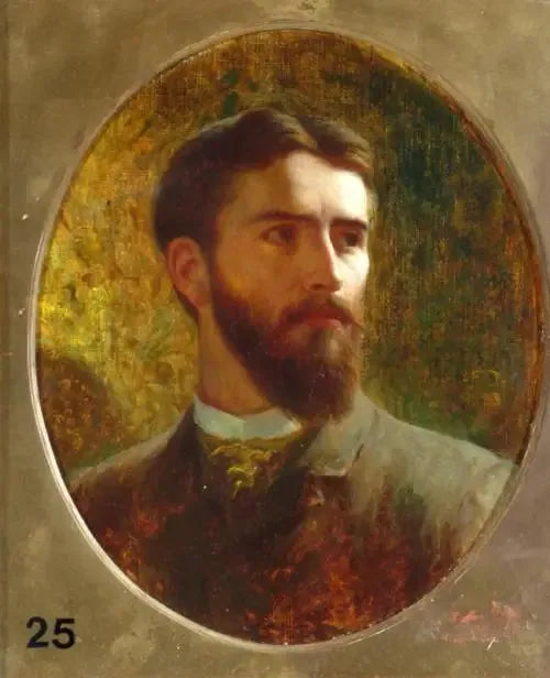 Autoportrait - Frank Bernard Dicksee image 1 reproduction de peinture à l’huile